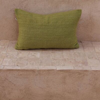 Handmade Wool Cushion | 60×40 cm | Highland Green