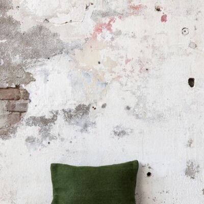 Cuscino di lana | Verde | 40×30 cm
