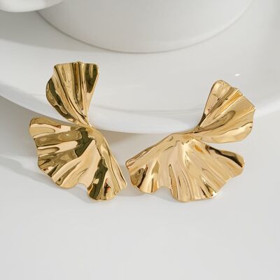 Orecchini a fiore separati in oro