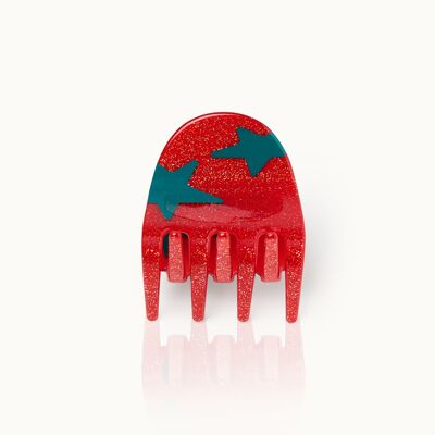 Fermaglio per capelli Stella di Natale Glitter