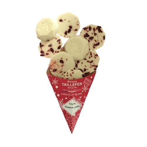 Cono in stile panna cotta al cioccolato bianco 65g