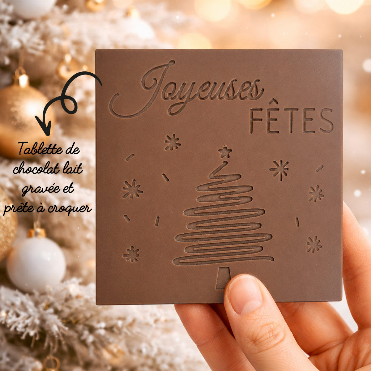 The Christmas Delicious Card: Happy Holidays | Christmas Mold | Chocodic Artisanal Christmas Chocolate