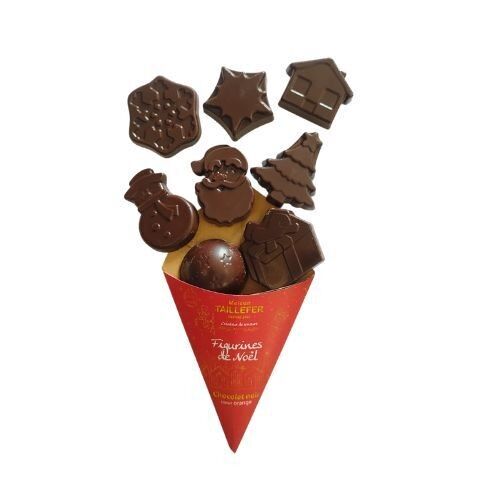 Cono natalizio al cioccolato fondente e arancia 65g