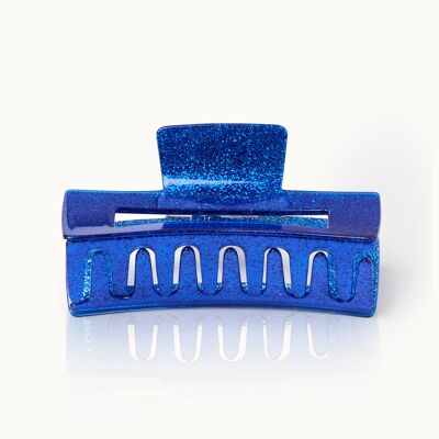 Hair clip XL Blue Glitter