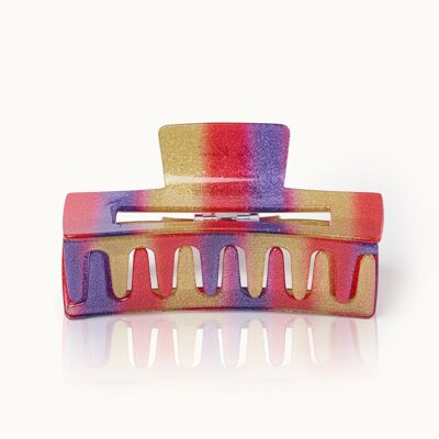 Hair clip XL Rainbow Glitter
