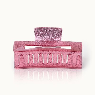 Hair clip XL Pink Glitter