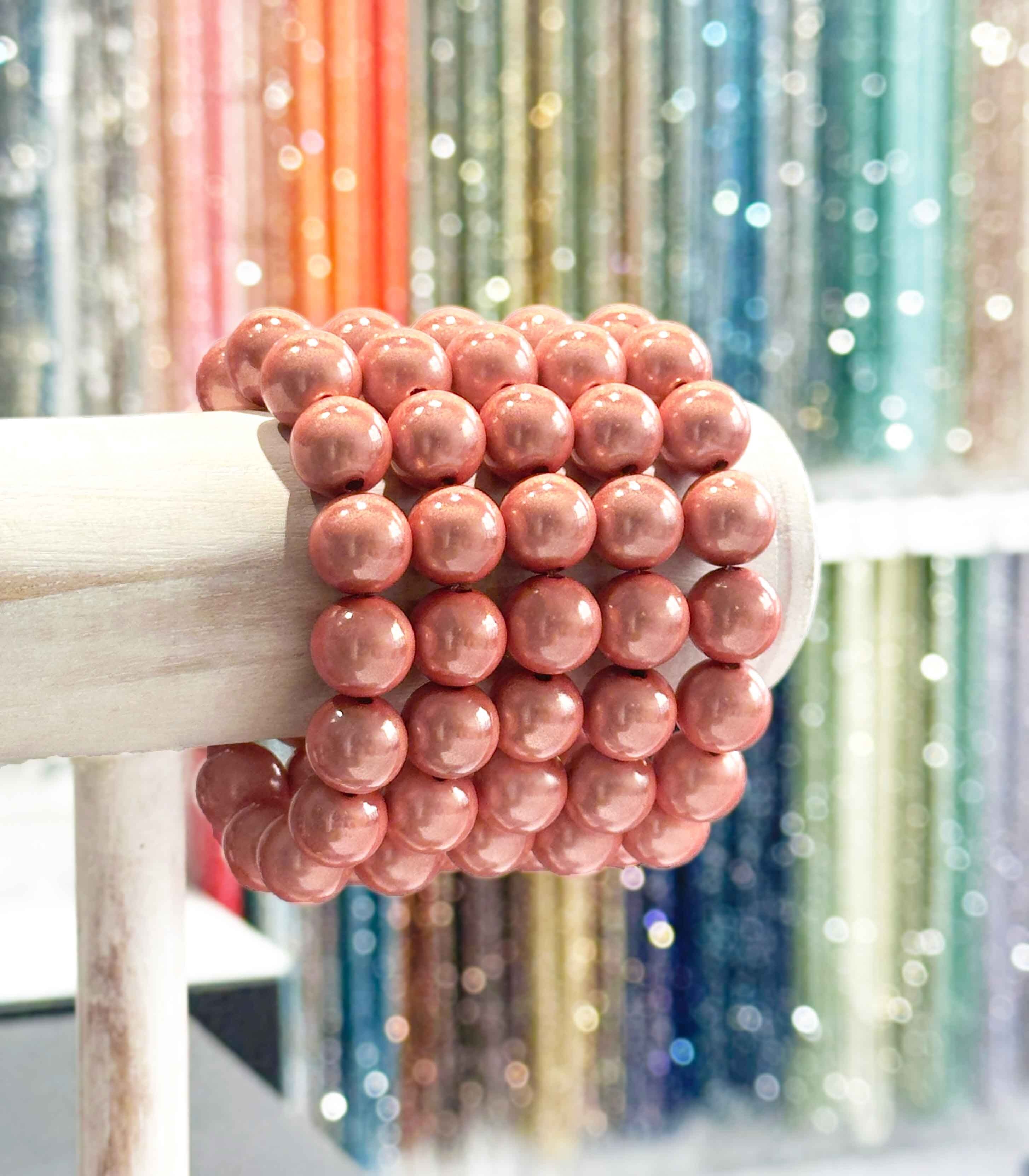 Bracciale in resina da 14 mm - Modello colore rosa salmone