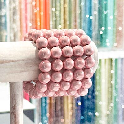 Bracciale in resina da 14 mm - Modello colore rosa pesca