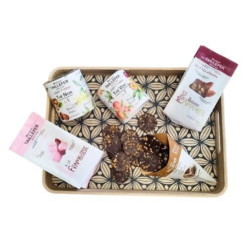 Gourmet Tea Box – Vassoio degustazione di tè e dolci