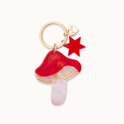 Mushroom keychain