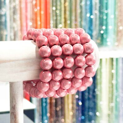 Bracciale in resina da 14 mm - Modello colore rosa cipria