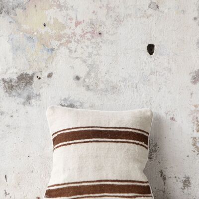 Vintage Striped Berber Pillow | 45×45 cm