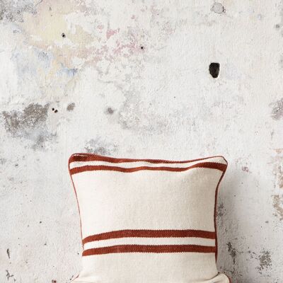 Vintage Striped Berber Pillow | 45×45 cm