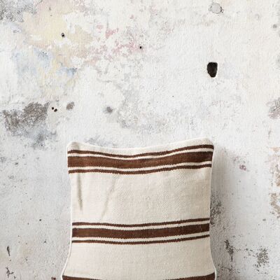 Vintage Striped Berber Pillow | 45×45 cm
