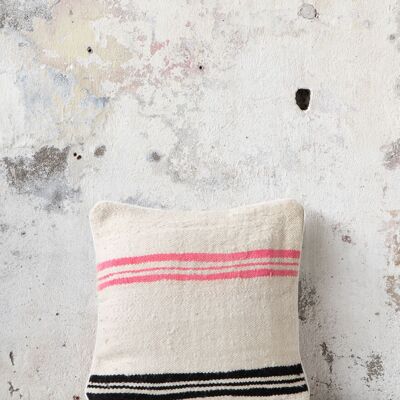 Vintage Striped Berber Pillow | 45×45 cm