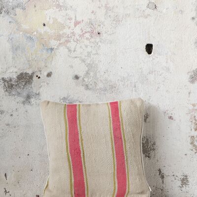 Vintage Striped Berber Pillow | 45×45 cm