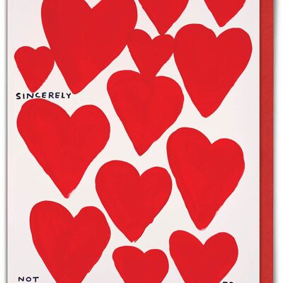 Carte de Saint-Valentin humoristique de David Shrigley : Plein d'amour
