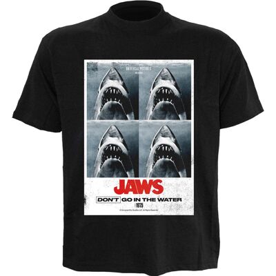 JAWS - DONT GO IN THE WATER - T-shirt imprimé sur le devant Noir