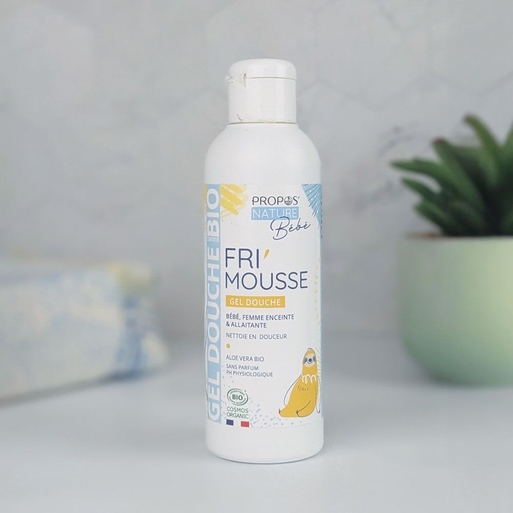 FRI'MOUSSE GEL DOCCIA BIOLOGICO - PER NEONATI, BAMBINI, DONNE INCINTE - 200ML