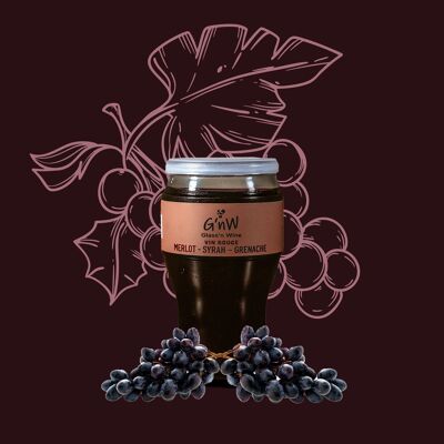 GLASS N WINE VINO ROSSO IN BICCHIERE PET CON COPERCHIO 187 ML DA GUSTARE DOVE VUOI