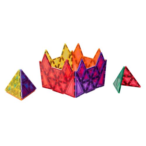 Learn and Grow Magnetic Tiles – Geometric Pack (36 pieces)