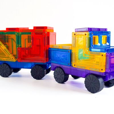 Learn and Grow Magnetic Tiles – Car Pack (28-piece)
