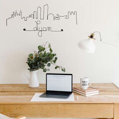 "Lyon Line" Wire Wall Decoration - Pinnable - Wall Jewelry