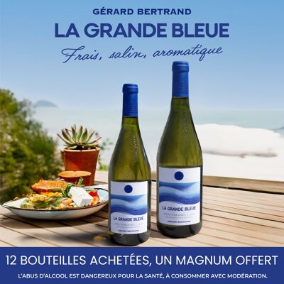La Grande Bleue Offre Spéciale 12 Bouteilles 75cl et Magnum Offert