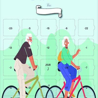 Advent Calendar Retirement Couple Motif
