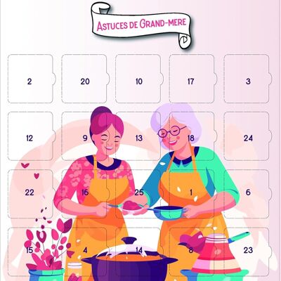 Calendrier 25 jours Astuces de Grand-mère