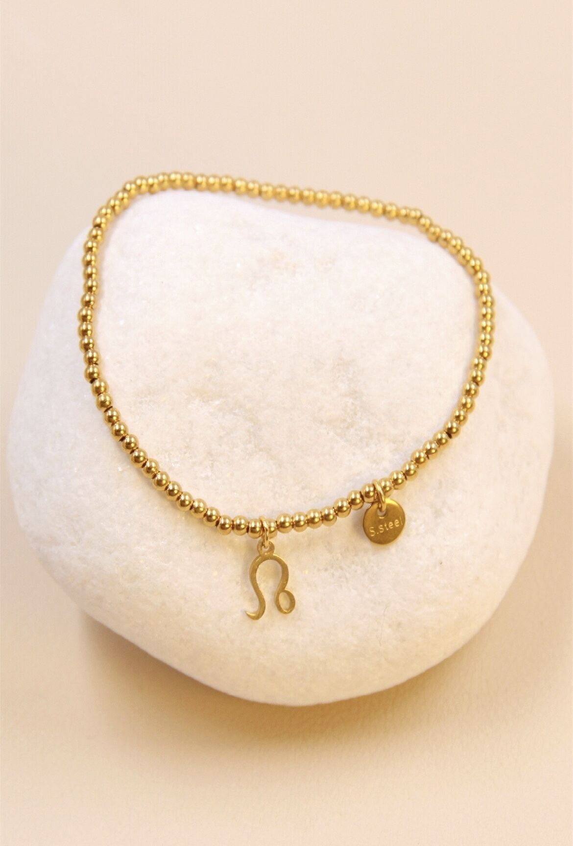 Armband aus Edelstahl mit Sternzeichen Löwe