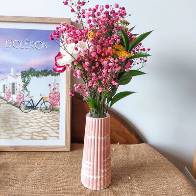 Vase haut minimaliste aux couleurs pastels 18cm