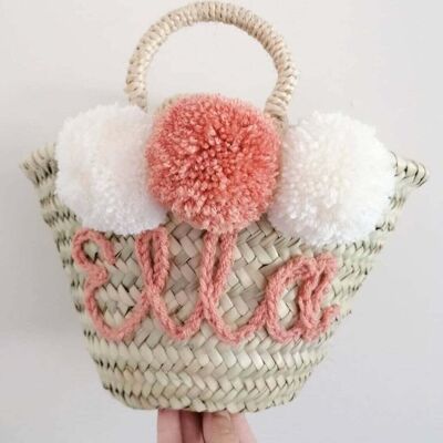👜 Borsa di paglia personalizzata – Regalo personalizzato per damigelle d'onore per addii al nubilato e matrimoni in spiaggia