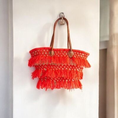 Bolsos de paja marroquíes tejidos a mano: bolso artesanal ecológico