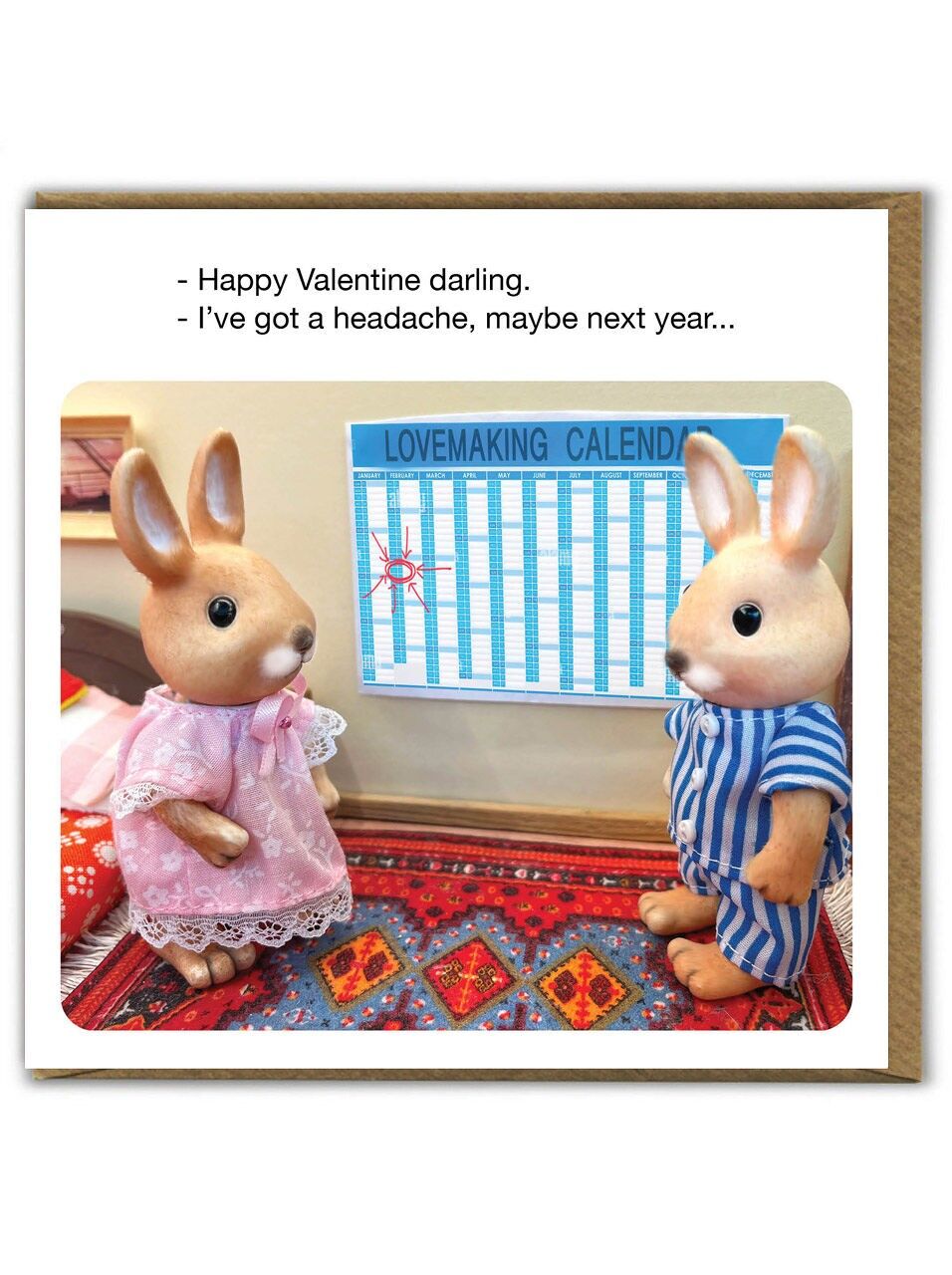 Lustige Valentinstagskarte - Kopfschmerzen von Forest Fr1ends