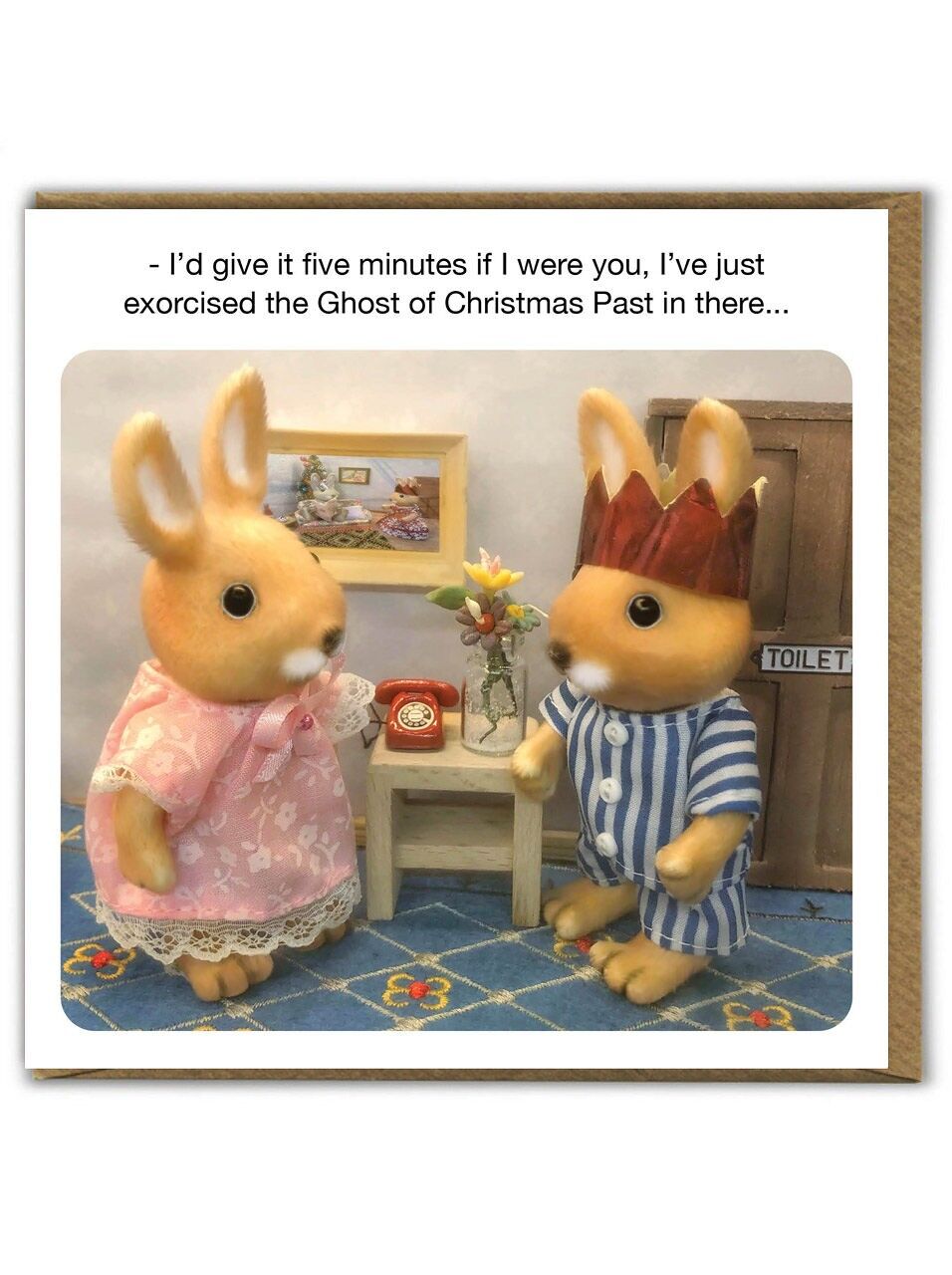 Lustige Weihnachtskarte – Gib ihm 5 Minuten von Forest Fr1ends