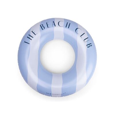 Resort Stripe | Bouée de natation bleu/blanc Ø 120 cm