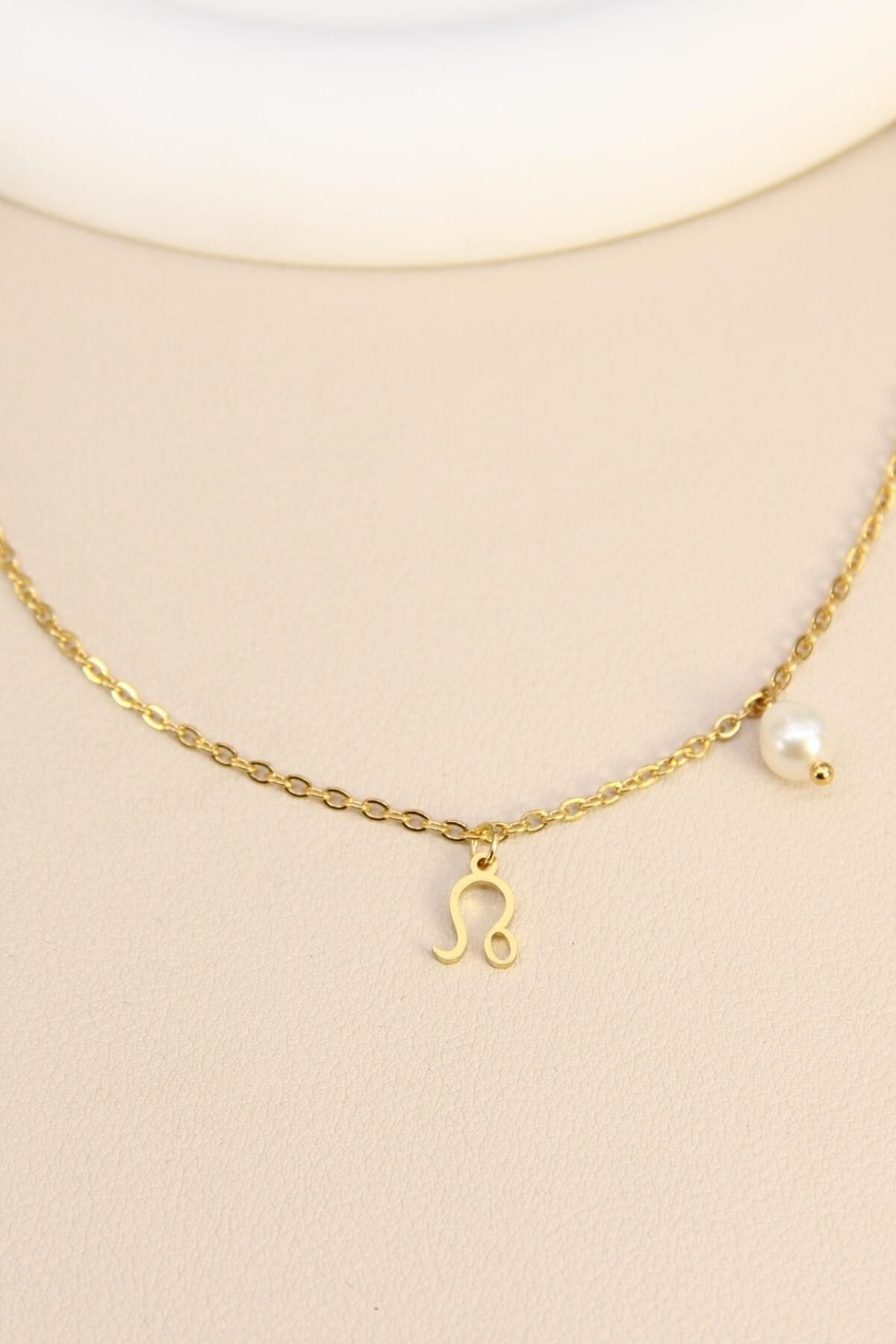 Halskette mit Sternzeichen Löwe aus Edelstahl