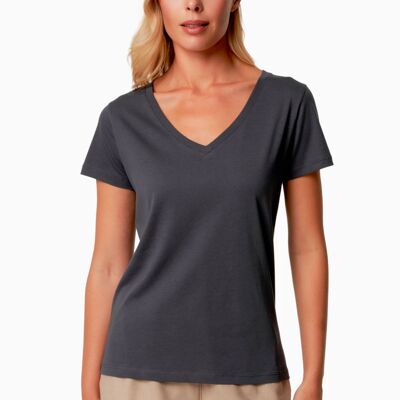 TAMARRA | Camiseta de cuello en V confeccionada en TENCEL™ Modal y algodón orgánico