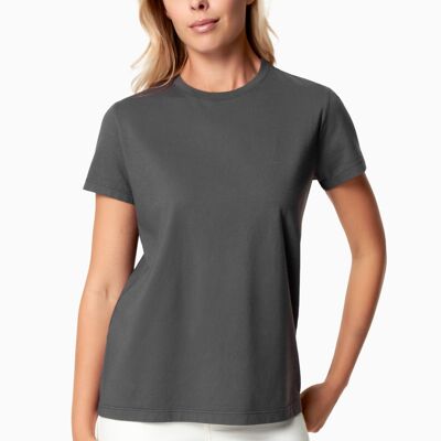 TESSA | T-shirt basic con scollo a V in cotone biologico