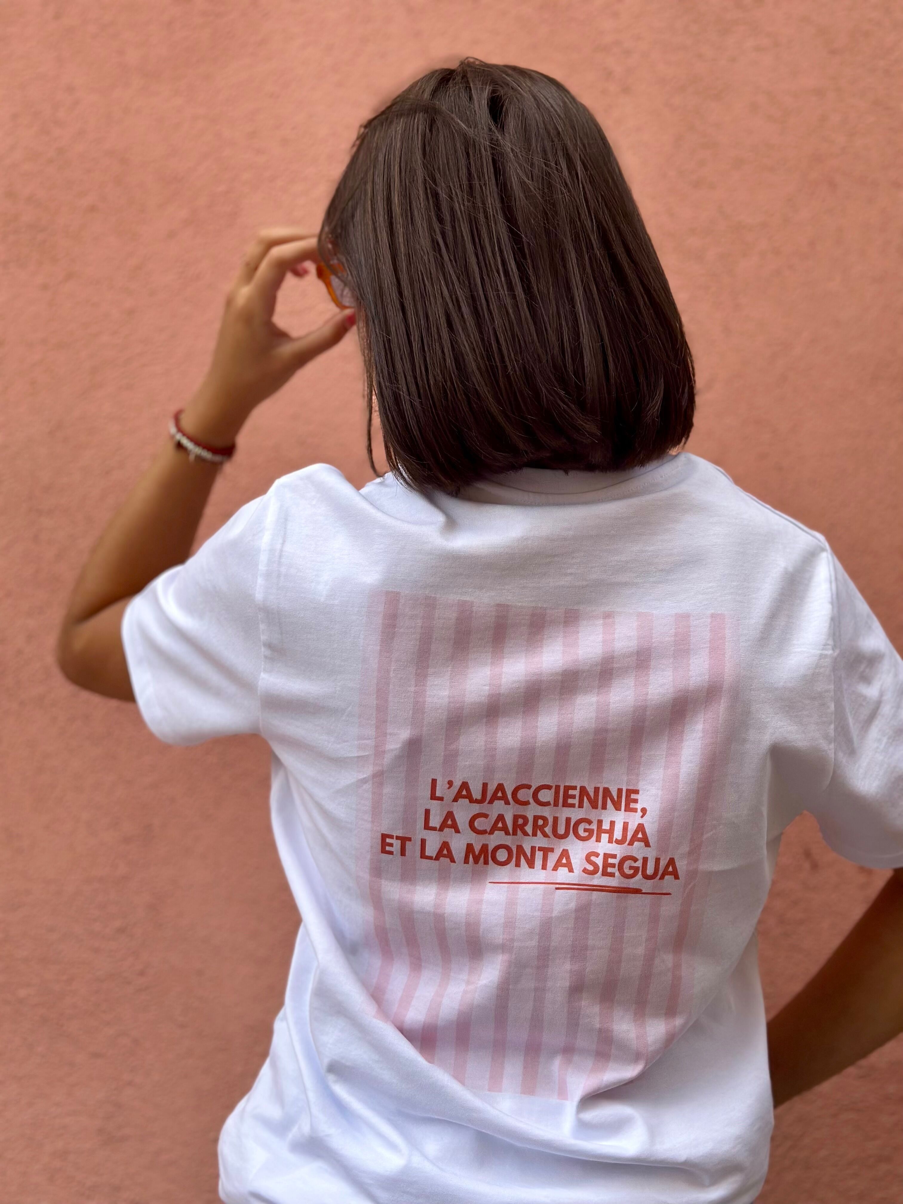 Camiseta vibes AJACCIENNE, LA CARRUGHJA Y MONTA SEGUA