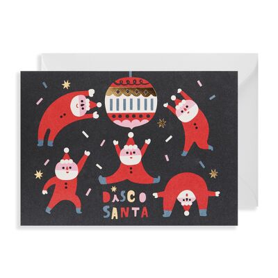 Disco Santa - Single Card