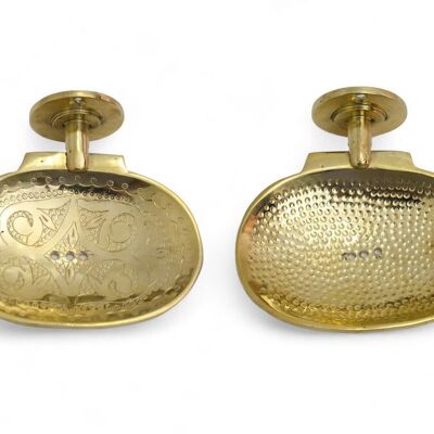 Jabonera de pared de latón macizo artesanal | Jabonera de baño estilo vintage