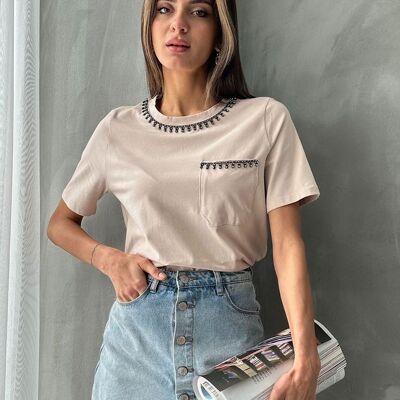 Tee-shirt beige