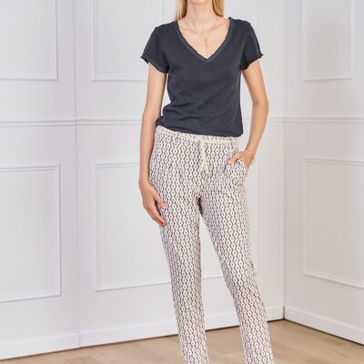 Pantalón jersey de algodón estampado gráfico - PPN2547