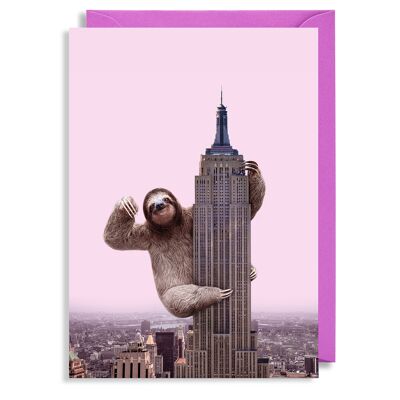 King Sloth Greeting Card