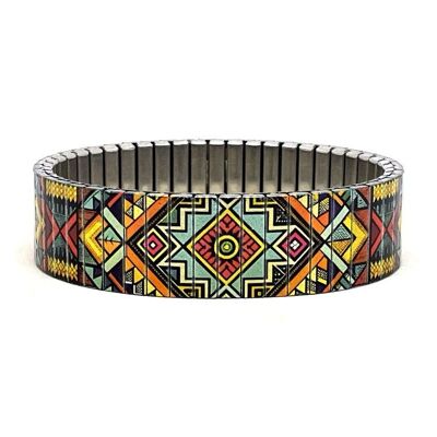 Pulsera de diseño de acero inoxidable de 18 mm, hecha a mano en Londres - Texas Ambience Metallic
