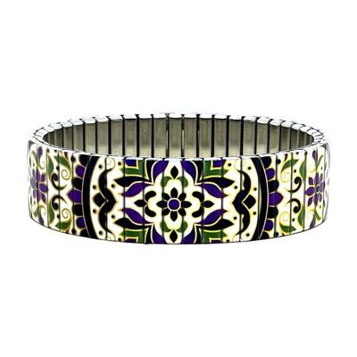 Pulsera de diseño de acero inoxidable de 18 mm hecha a mano en Londres - Ambiente inspirado en Wimbledon