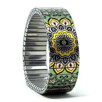 Stainless steel designer bracelet 18mm handmade in London - graceful Ambience Metallic