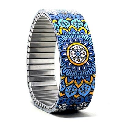 Pulsera de diseño de acero inoxidable de 18 mm, hecha a mano en Londres - Blues Ambience